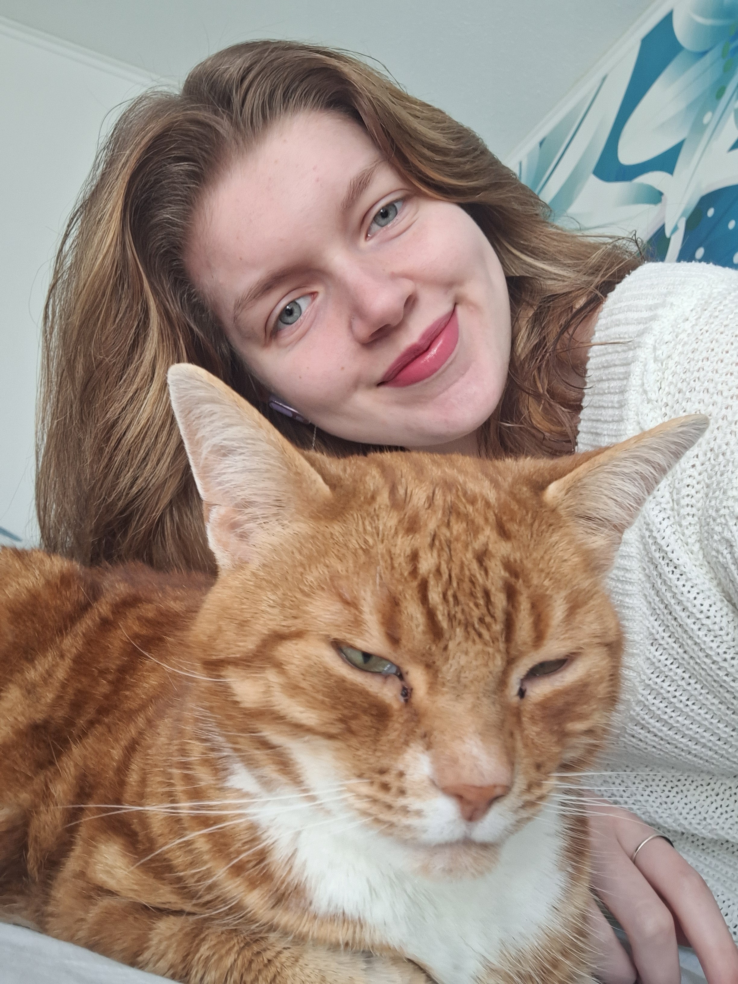 Portret met kat